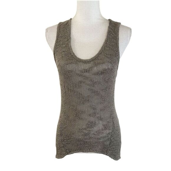 Helmut Lang Tops - Helmut Lang Taupe Knit Tank Top